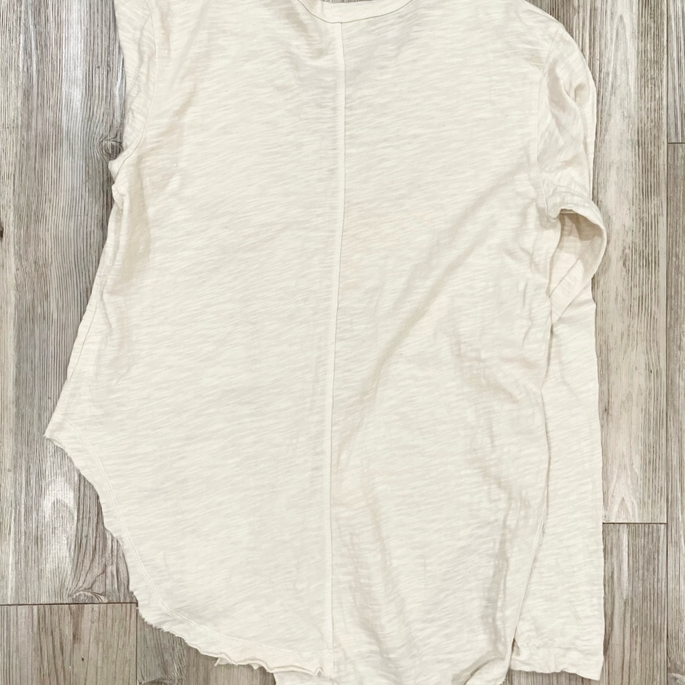 Wilt Women's Long Sleeve Cream Henley Top - Picture 6 of 7